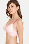 Rosaline Padded Non Wired 3/4th Coverage T-Shirt Bra - Orchid Pink — thumbnail 3